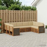  Set vanjskih sofa 7 kom. Prirodna | shoptok.hr