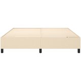  Okvir za krevet s oprugom krem 160x200 cm od tkanine | shoptok.hr