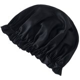 INF Svilena spalna kapa za ženske iz 100 % murve, mehak naglavni trak za spanje Black M, (21838813) | Shoptok.si