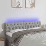 LED uzglavlje svjetlosivo 144 x 7 x 78/88 cm od tkanine | shoptok.hr