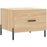 Maison Chic Klubska mizica - kavna mizica - Nizka mizica sonoma hrast 50x50x40 cm inženirski les, (21752415) Cene