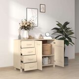  Komoda HAMAR medeno rjava 113x40x80 cm trdna borovina, (20656095) | Shoptok.si