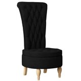 vidaXL Sedežna blazina Črna 56,5 x 70 x 110 cm blago | Shoptok.si