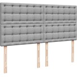  Krevet s oprugama i madracem svjetlosivi 200 x 200cm od tkanine | shoptok.hr