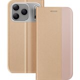 AVIZAR Torbica za iPhone 17 Pro serije Sensitive s funkcijo stojala iz blaga, Zlata, (5000189079) | Shoptok.si