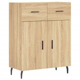 Visoka komoda hrasta sonome 69,5x34x180cm od konstruiranog drva Slike