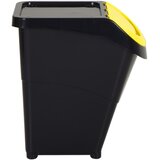  Složive kante za otpad s poklopcima 3 kom crne PP 120 L | Eponuda.com