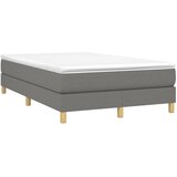 Krevet box spring s madracem tamnosivi 120 x 190 cm tkanina | Eponuda.com