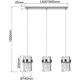  Visilica na sajli VETRO 3xE14/10W/230V sjajni hrom | Eponuda.com
