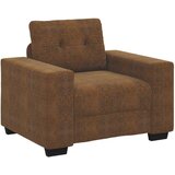  Set sofe od 3 komada s jastučićima smeđe umjetne kože | shoptok.hr