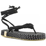 Nalho Sandali & Odprti čevlji BLK MEDHA SANDAL WITH CROCHET UPPER Črna Cene
