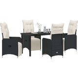 Set Vrtne Trpeze od 5 dijelova s jastučićima crni poli ratan. | shoptok.hr