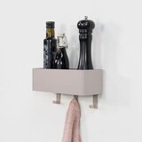 Spinder Design Svetlo siva jeklena stenska kopalniška polica Multi – | Shoptok.si