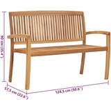  Složiva vrtna klupa s jastukom 128,5 cm od masovne tikovine | Eponuda.com