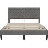  Krevetna konstrukcija Tamnosiva 120 x 190 cm Baršun | shoptok.hr
