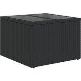 vidaXL 8-delni vrtni kavč set z blazinami črn poli ratan | Shoptok.si