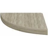  Plutajuća kutna polica boja hrasta 35 x 35 x 3,8 cm MDF | shoptok.hr