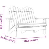  Vrtni dvosjed Adirondack od masivne jelovine | Eponuda.ba