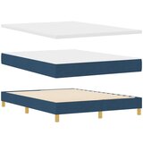 vidaXL Postelja s vzmetnico v modri barvi, 140x190 cm, Tkanina, (22052178) | Shoptok.si