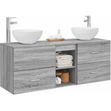  Set ormarića za kupaonicu 3 kom. Siva Sonoma 49,5 x 41 x 64,5 cm | shoptok.hr