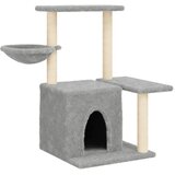  Penjalica za mačke sa stupovima za grebanje svjetlosiva 83 cm | shoptok.hr