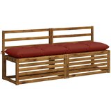  Jastučić za klupu VIANEN 100% poliester Crvena 160 x 40 x 12 cm | shoptok.hr