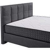 MID.YOU POSTELJA Z VZMETNICO 180 cm x 200 cm , tekstil, leseni material antracit | Shoptok.si