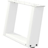  Noge za klubsko mizico v obliki črke U, 2 kosa, bele, 40 x (30-31) cm, jeklo, (22123482) | Shoptok.si