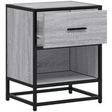 vidaXL Nočna omarica siva sonoma 40x31x50 cm inženirski les | Shoptok.si