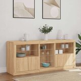 vidaXL Komoda s LED svjetlima boja hrasta sonome 162 x 37 x 67 cm | shoptok.hr