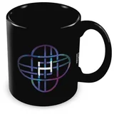 šolja KPop Demon Hunters - Huntrix Logo Black Mug