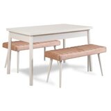 Hanah home trpezarijski sto i klupa 3 komada Costa 0900 869VEL8854 | Eponuda.com
