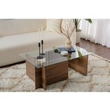 Hanah home stočić za dnevnu sobu vetrino - walnut walnut coffee table Cene