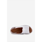 ARTIKER Ladies Leather Wedge Sandals White | Shoptok.si