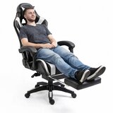  Gaming stolica sa osloncem za noge LE TOY - bijela | shoptok.hr