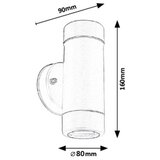Rabalux medina GU10 2x10W crna | Eponuda.com