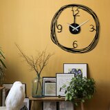  gergo black decorative metal wall clock Cene