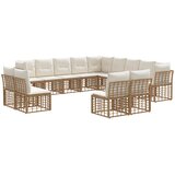  Set vanjskih sofa Prirodna i krema bijela Poliester | shoptok.hr