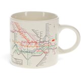 Rex London Bež keramična skodelica 350 ml Heritage Tube Map – Cene