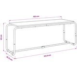  TV stalak 113.5 x 35.5 x 42 cm Hrast sonoma Konstruirano drvo | shoptok.hr