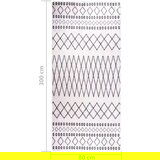 vidaXL Pralna preproga 80x300 cm črna in bela protizdrsna | Shoptok.si