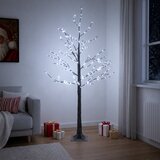  Snježno LED božićno drvce Smeđa 22 x 22 x 150 cm Plastika | shoptok.hr