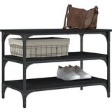  Klupa za cipele crna 70 x 38,5 x 49 cm od konstruiranog drva | Eponuda.ba