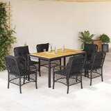  9-dijelni vrtni blagovaonski set s jastucima od poliratana | shoptok.hr
