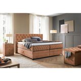 Modern Living Postelja Boxspring Carmen, Barva Lešnika, 160x200 | Shoptok.si