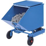 eurokraft pro Vrhunski pločevinasti zabojni voziček, prekucna posoda, prostornina 0,25 m³, brez pokrova | Shoptok.si