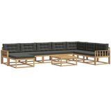  Set vanjskih sofa 9 kom. Bijela i antracit | shoptok.hr