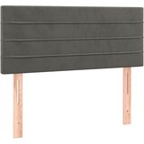 Box spring krevet s madracem tamnosivi 90x190 cm baršunasti | shoptok.hr