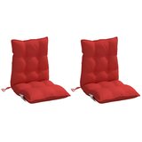  Jastuci za stolice s niskim naslonom 2 kom crveni od tkanine | shoptok.hr