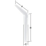 STABILIT Nosač za zidne police (D x Š x V: 100 x 32 x 125 mm) Cijene